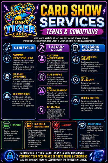 Card Show Terms and Conditions